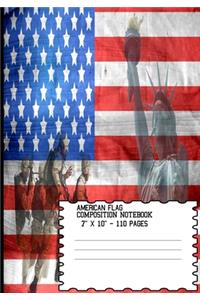 American Flag Composition Notebook