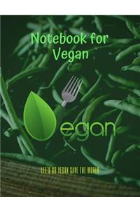 Notebook for Vegan