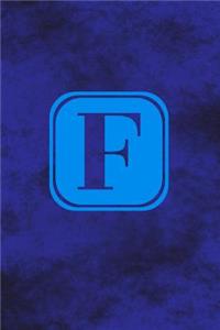 F - Single Letter Monogram Notebook