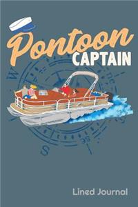 Pontoon Captain Lined Journal