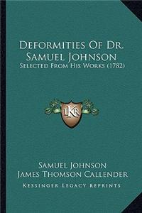 Deformities Of Dr. Samuel Johnson