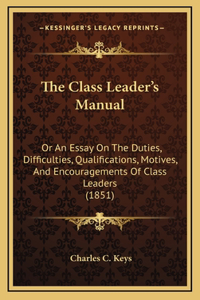 The Class Leader's Manual
