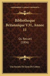 Bibliotheque Britannique V31, Annee 11