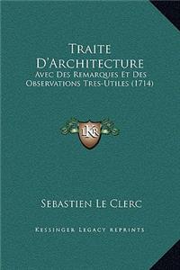 Traite D'Architecture
