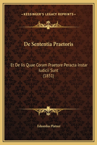 De Sententia Praetoris