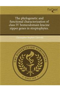 The Phylogenetic and Functional Characterization of Class IV Homeodomain Leucine Zipper Genes in Streptophytes