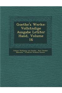 Goethe's Werke