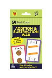 Addition & Subtraction War Flash Cards