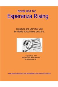 Novel Unit for Esperanza Rising