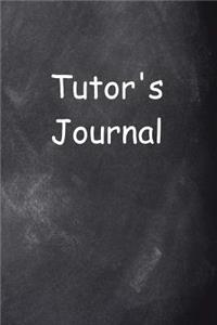 Tutor's Journal Chalkboard Design