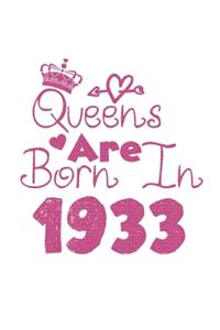 Queens Are Born In 1933 Notebook