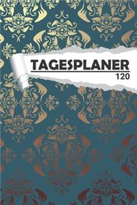 Tagesplaner vintage Gold Mint