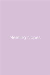 Meeting Nopes Notebook