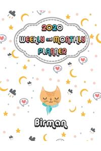 2020 Birman Cat Planner