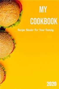 notebook of cooking recipes my cookbook recipe binder for your family