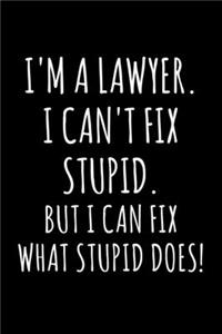 I'm a Lawyer. I Can't Fix Stupid. But I Can Fix What Stupid Does.