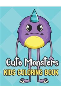 Cute Monsters Kids Coloring Book