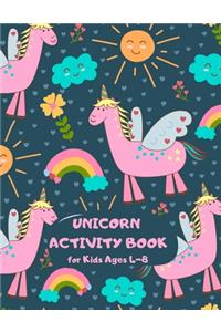 Unicorn Activity Book for Kids Ages 4-8