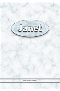 Janet - Lined Notebook