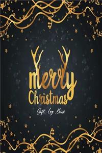 Merry Christmas Gift Log Book