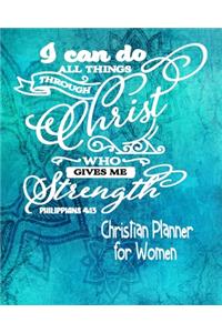 Christian Planner For Women - Christ Gives Me Strength