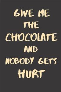 Give me the chocolate and nobody gets hurt