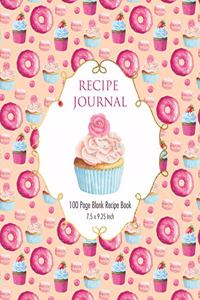 Recipe Journal - Pink Cupcake