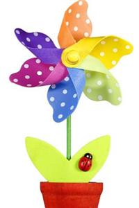 Cool Flower Pinwheel Pot Journal