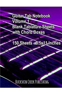 Guitar Tab Notebook, Volume 1