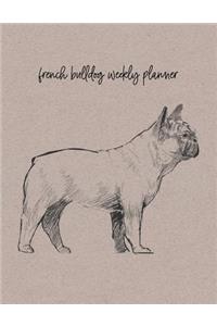 French Bulldog Weekly Planner