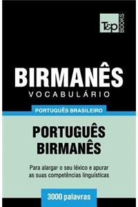 Vocabulário Português Brasileiro-Birmanês - 3000 palavras