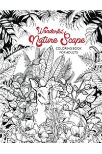 Wonderful Nature Scape coloring book