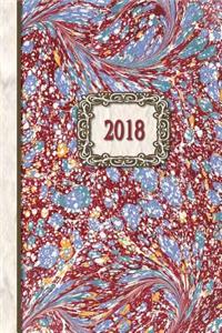 2018 Diary Blue Stone Design