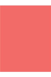 Coral 101 - Lined with Margins Notebook (Wide)
