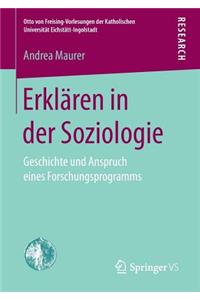 Erklären in Der Soziologie