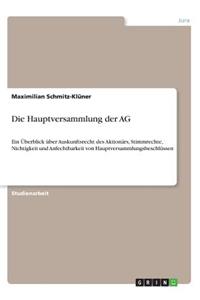 Hauptversammlung der AG