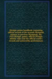 Olympic games handbook