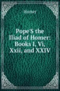 Pope'S the Iliad of Homer: Books I, Vi, Xxii, and XXIV