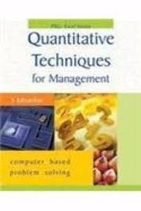 Quantitative Techniques In Management