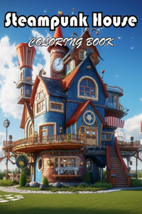 Steampunk House Coloring Book
