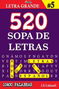 520 SOPA DE LETRAS #5 (10400 PALABRAS) - Letra Grande