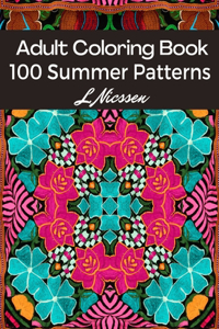 100 Summer Patterns Adult Coloring Book