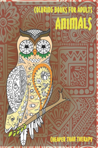 Coloring Books for Adults Cheaper than Therapy - Animals