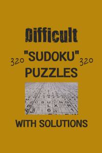 Difficult 320 Sudoku Puzzles with solutions