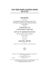 Joint strike fighter acquisition reform