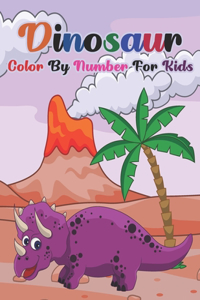 Dinosaur Color By Number For Kids