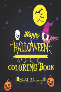 Happy halloween coloring book