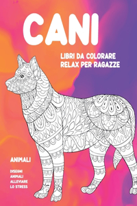 Libri da colorare relax per ragazze - Disegni animali alleviare lo stress - Animali - Cani