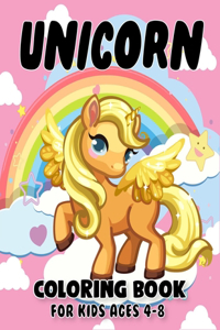 Unicorn Coloring Book for Kids Ages 4-8