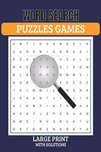 Word Search Puzzles Game Large Print with Solutions
